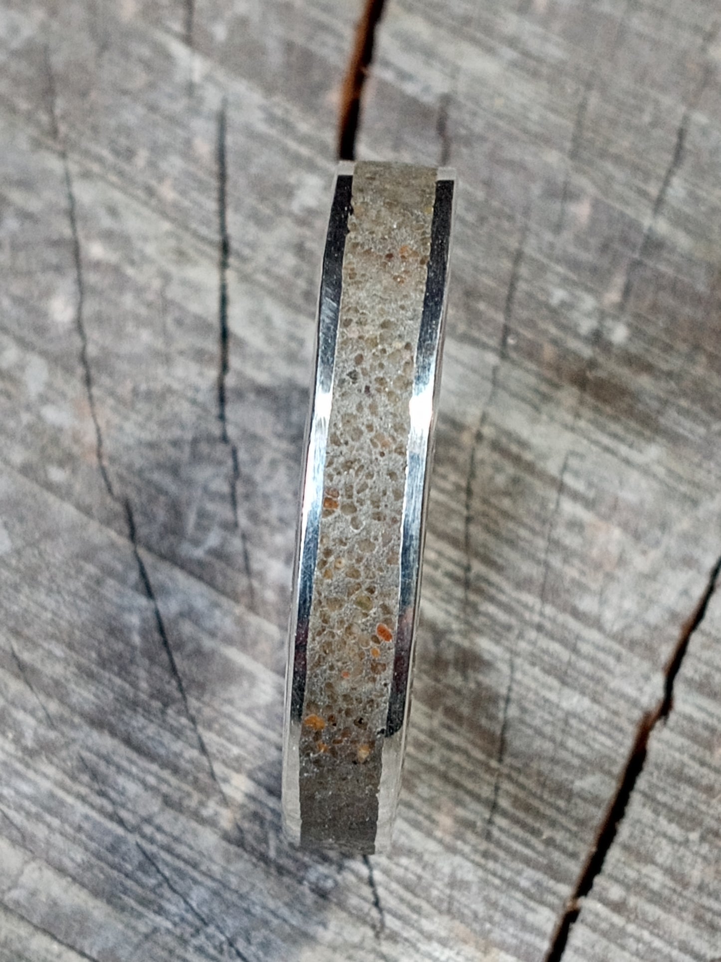 Torch Lake pure 999 fine silver inlay ring