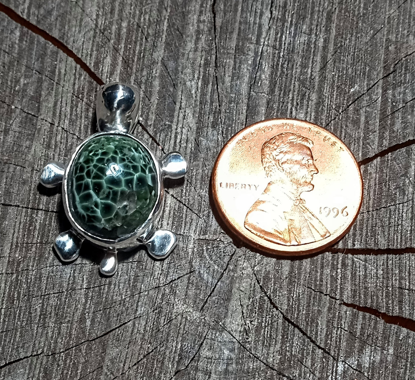 Amazing Isle Royal greenstone turtle ONE OF A KIND