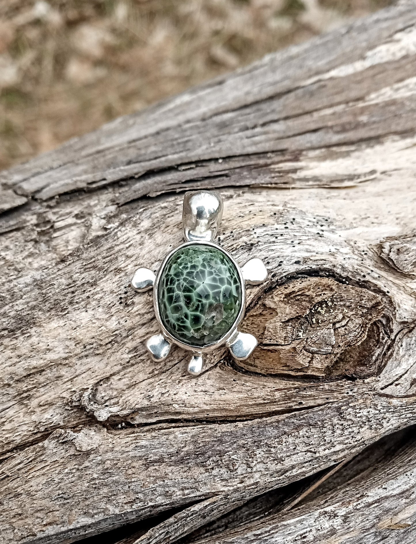 Amazing Isle Royal greenstone turtle ONE OF A KIND