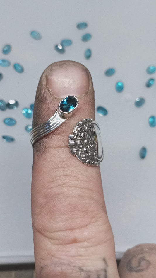 London blue spoon ring