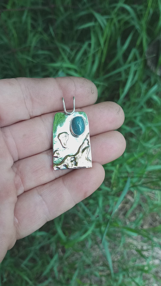 Leland blue shoreline pendant