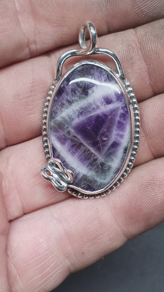 Purple butterfly pendant