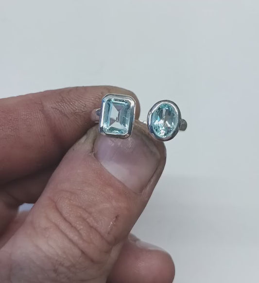 Topaz ring fits many sizes
