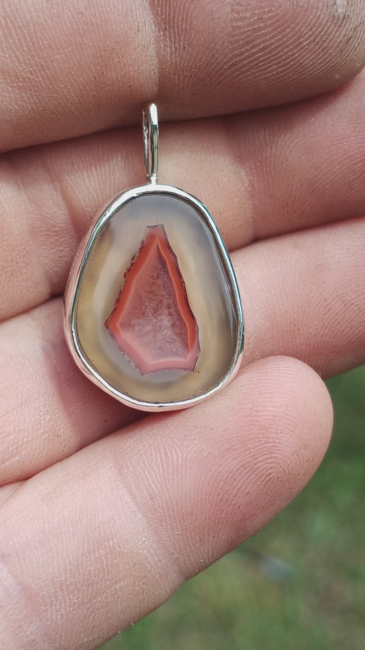 Malawi agate pendant