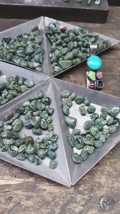 Turquoise Greenstone restored pendant