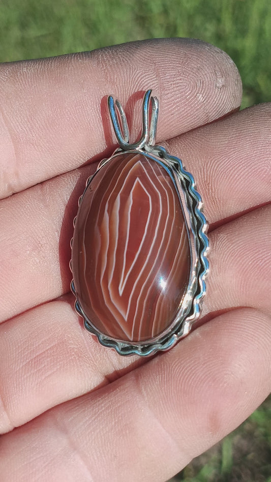 Lake Superior agate pendant