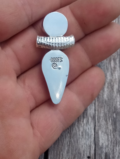 The beach glass goddess pendant