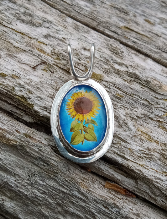 Sunflower pendant